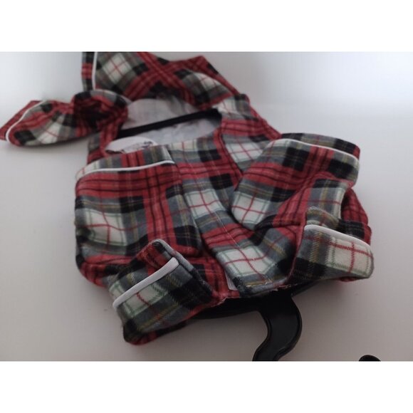 Luvgear Red/White Plaid Small Dog Pyjamas Size S/P # LUVQS11293 - Picture 9 of 16